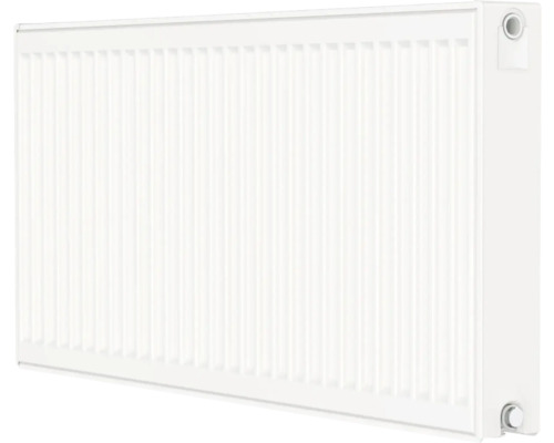 Radiateur à vanne Rotheigner type DK (22) 8 connexions (latérales, en bas à droite ou à gauche ou raccordement central) 500 x 800 mm blanc sans languettes de fixation