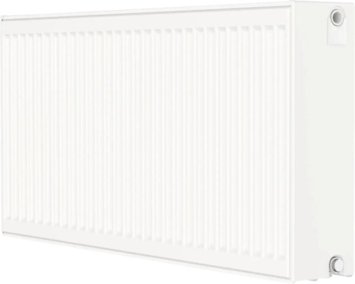 Rotheigner Ventilheizkörper Typ 3K (33) 8-fach (seitlich, unten rechts oder links oder Mittenanschluss) 500 x 400 mm weiss ohne Befestigungslaschen Weisser Plattenheizkörper für Innenräume