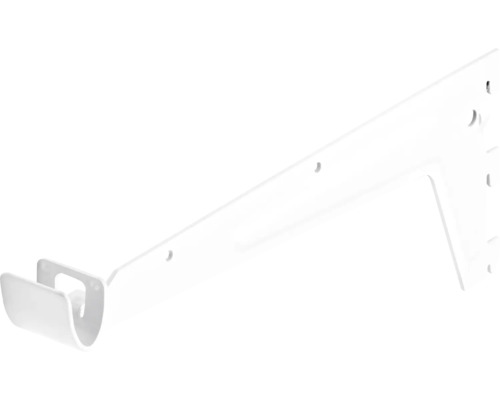 Dolle Support angulaire pour tringle à vêtements 1 rangée 330 mm blanc Support d''étagère métallique