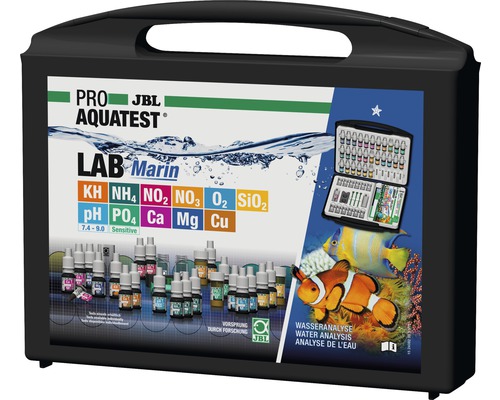 JBL Pro Aquatest Lab Marin, mallette de test d''eau pour l''analyse de l''eau de mer