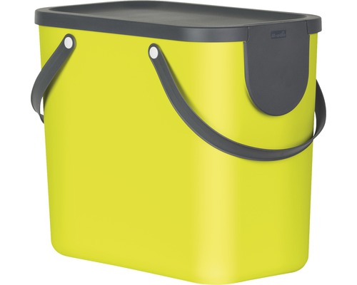 Système de poubelle de recyclage Albula 25 l vert citron