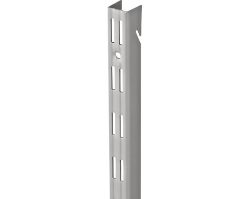 Dolle Hängeschiene Bungee 2-reihig 1995 mm silber Regalständer mit Lochmuster für Regale