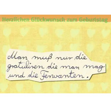 Postkarte Herzlichen Glückwunsch zum Geburtstag 14,8x10,5 cm
