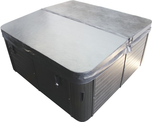 Abdeckplane Aussenwhirlpool Volition Brisbane lounge 205x205 cm anthrazit Abgedeckter Whirlpool für den Aussenbereich