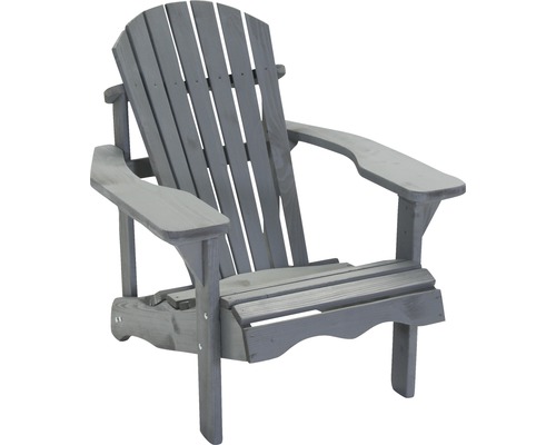 Chaise de jardin Adirondack bois gris
