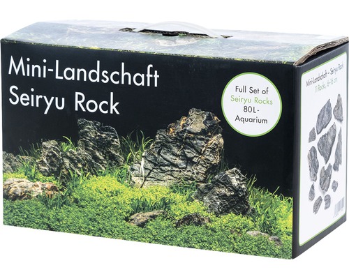 Set de décoration d'aquarium roche perforée multiple pour aquarium de 80 l Emballage Mini-Paysage Seiryu Rock pour aquarium de 80 litres