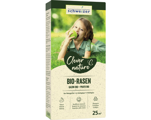 Schweizer Bio gazon, paquet pour 25 mètres carrés