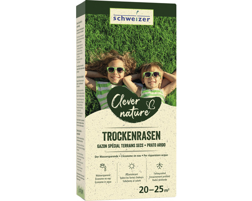 Eric Schweizer Rasensamen Clever Nature Trockenrasen 25 m² 625 g