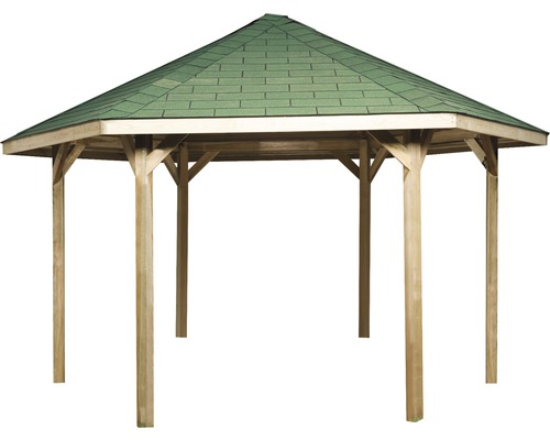 Holzpavillon mit Dachschindeln