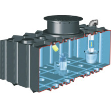 Regenwasser-Flachtank 4000 Liter GFT 2.0-2 inkl. Zulaufberuhiger