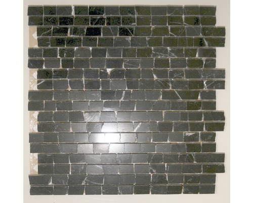 Mosaïque en pierre naturelle Nero Marquin, 30,5x30,5 cm Mosaïque en pierre naturelle pour la conception de murs et de sols