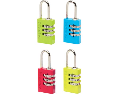 Quatre cadenas à combinaison Master