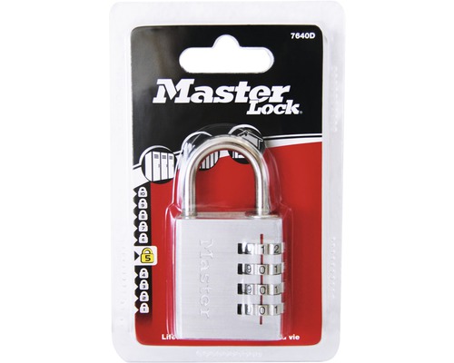 Cadenas à combinaison Master Lock sous blister