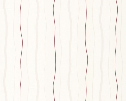 Papier peint intissé 2495-31 Avenzio 4 rayures rouges Papier peint à rayures