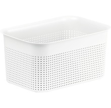 Panier de rangement en plastique avec trous