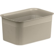 Panier de rangement en plastique perforé