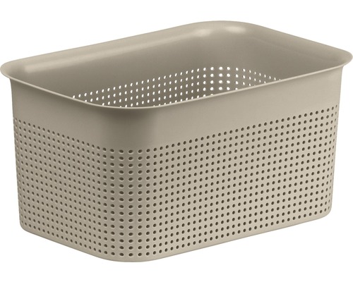 Panier de rangement en plastique perforé