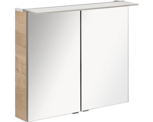 LED Spiegelschrank FACKELMANN B.perfekt BxHxT 80x69x23.5 cm asteiche