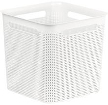 Panier de rangement carré avec poignées