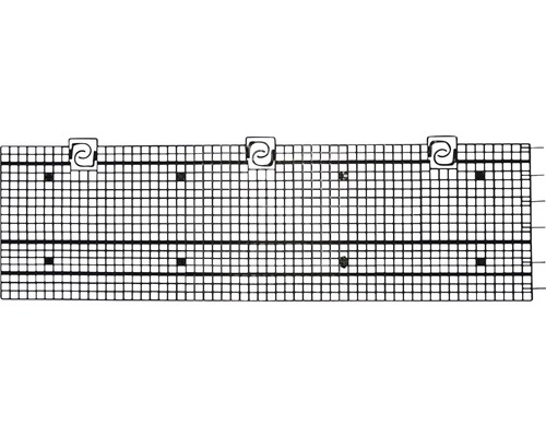Illustration einer Fußbodenheizung mit Temperaturreglern