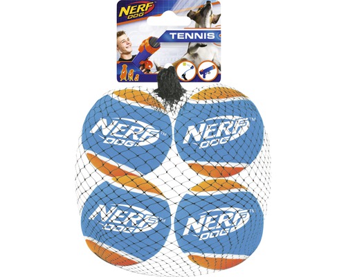 Hundespielzeug Nerf Dog Tennisbälle für Blaster, 4 Stück