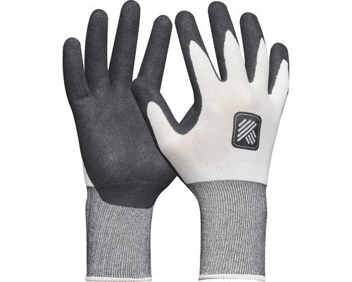 Gants de travail Nitril Aqua nylon bleu/noir taille 8 - HORNBACH Luxembourg