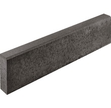Bordure de trottoir profonde en béton anthracite chanfreinée sur un côté 100 x 8 x 20 cm-thumb-0