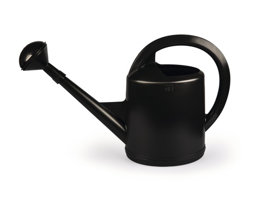 Schwarze 10 Liter Giesskanne für den Garten