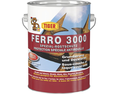 Tiger Ferro 3000 Spezial Rostschutz Grundierung und Deckfarbe für Metalle