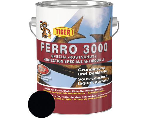 Tiger Ferro 3000 RAL 9005 noir foncé 2,5 l
