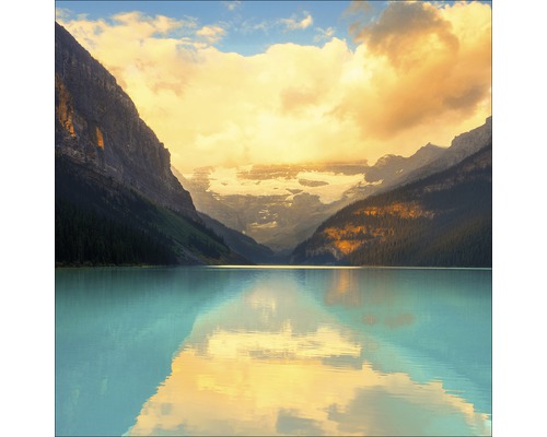 Glasbild Lake & Mountain 80x80 cm