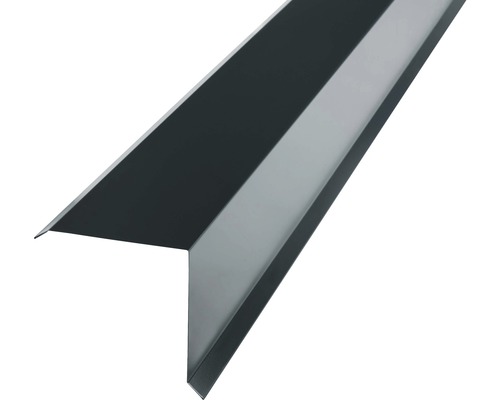 Angle d'arête PRECIT pour tuile métallique gris anthracite RAL 7016 1000x95x100 mm