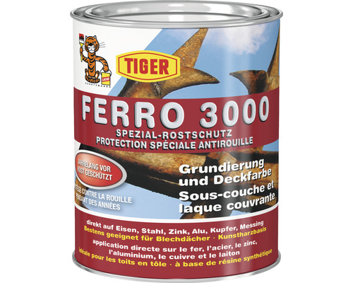Tiger Ferro 3000 Spezial-Rostschutz Grundierung und Deckfarbe für Metalle