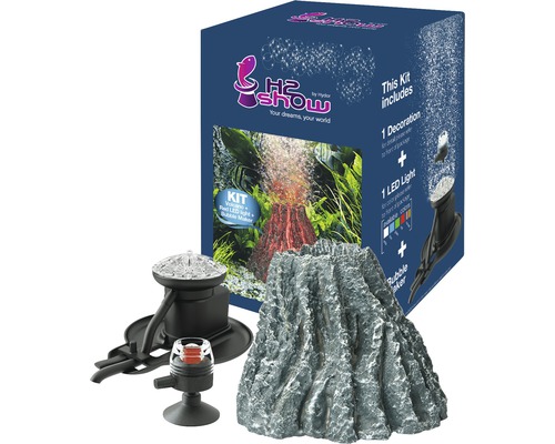 Hydor Vulkan mit LED und Bubble Maker Hydor Vulkan mit LED und Bubble Maker