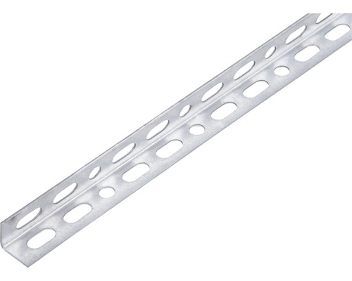 Conceptor Winkelprofil gelocht verzinkt 15x15x1 mm, 2m Gelochter Winkel aus Stahl