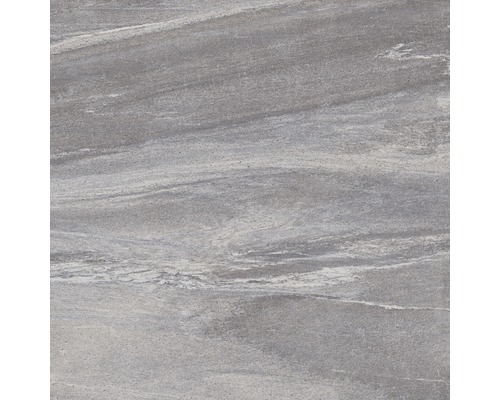 Carrelage de sol en grès cérame fin Sahara antislip gris lxLxe 60x60x0.95 cm