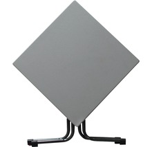 Table pliante carrée avec structure en acier