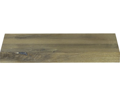 Plan vasque pour salle de bains d'invités Top 40x25 cm flache planche à croûte côté chêne massif mat sans découpe