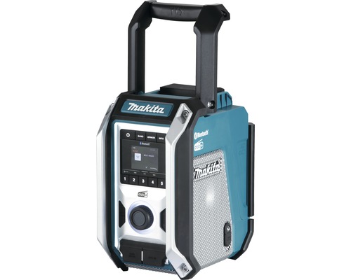 Makita Akku-Baustellenradio DMR115 12 V - 18 V mit DAB+ ohne Akku und Ladegerät Makita Baustellenradio mit Bluetooth Funktion und Tragegriff