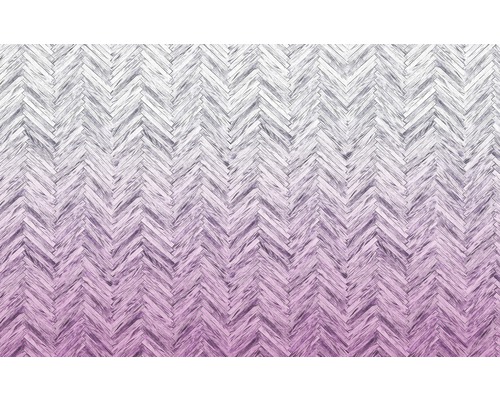 Papier peint panoramique intissé 6000A-VD4 Infinity Herringbone Pink 4 pces 400 x 250 cm