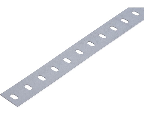 Alberts Profilé plat Conceptor perforé galvanisé 35 x 1 mm 1m Bande perforée en métal