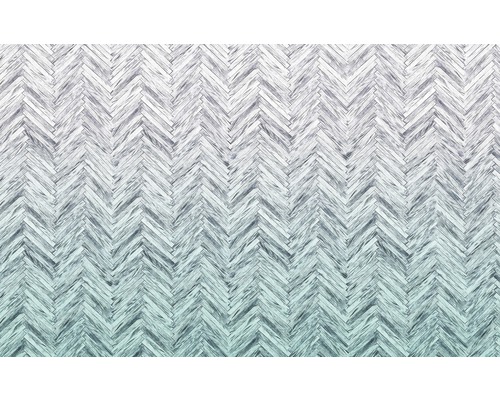 Papier peint panoramique intissé 6000B-VD4 Infinity Herringbone Mint 4 pces 400 x 250 cm