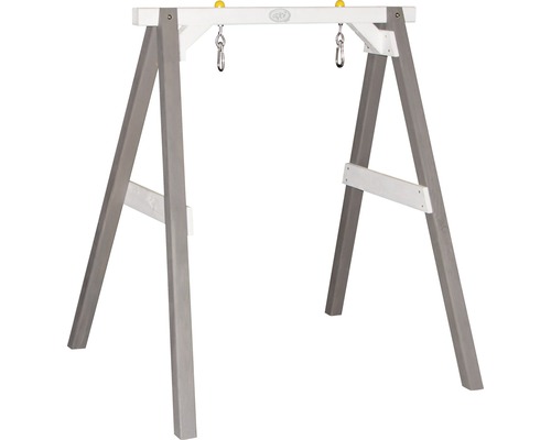 Portique de balançoire en bois avec suspension pour balançoires