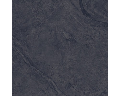 Carrelage pour mur et sol en grès cérame fin Onyx noir verre poli rectifié 60x60 cm