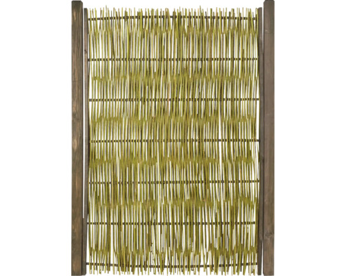 Clôture en saule avec cadre en bois pour le jardin