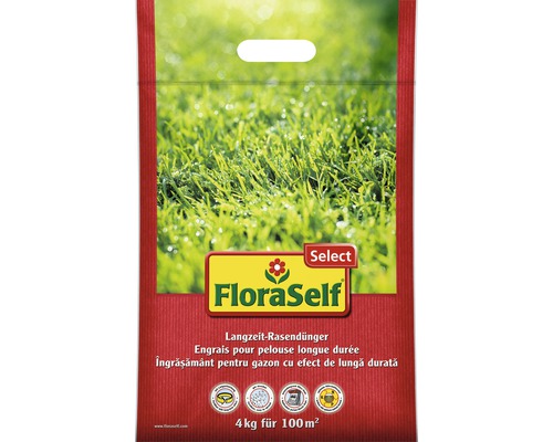 Rasendünger-Langzeitdünger FloraSelf Select 4 kg / 100 m²