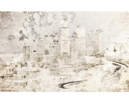 Papier peint panoramique intissé 6010A-VD4 Infinity Citadel 4 pces 400 x 250 cm Papier peint intissé décoratif avec motif de ville