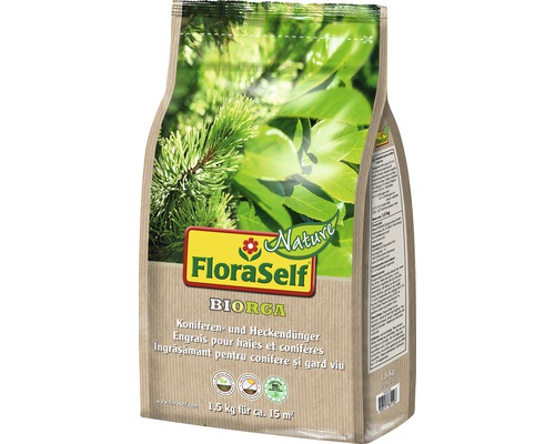 Engrais pour conifères et haies FloraSelf Nature BIORGA 1,5 kg