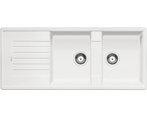 Spüle mit Abtropffläche und zwei Becken