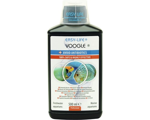 Produit de traitement de l'eau soin des poissons Easy Life Voogle 500 ml, évite les maladies des poissons sans antibiotiques, renforce le système immunitaire, élimine les agents pathogènes